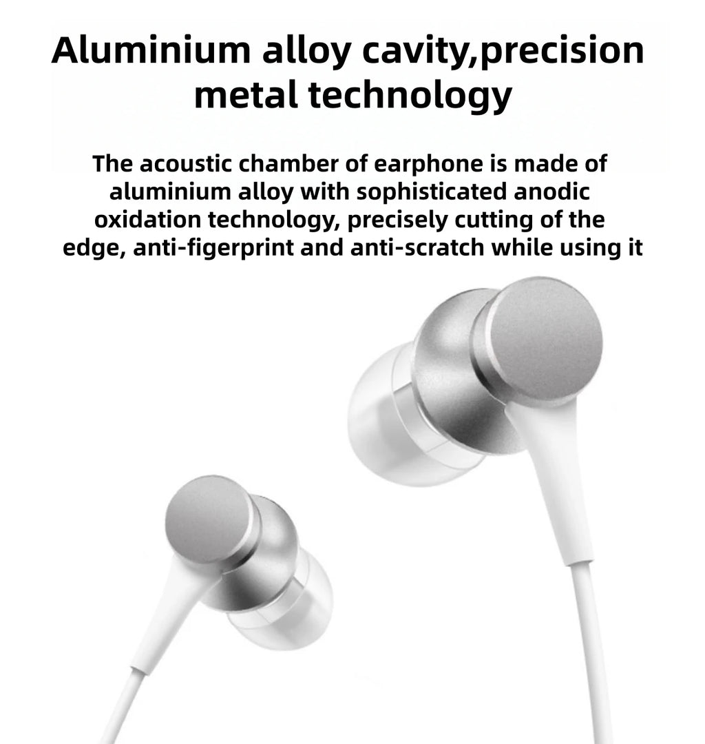 Wired Earbuds with Microphone: Deep Bass In-Ear Headphones Black Tidesmit