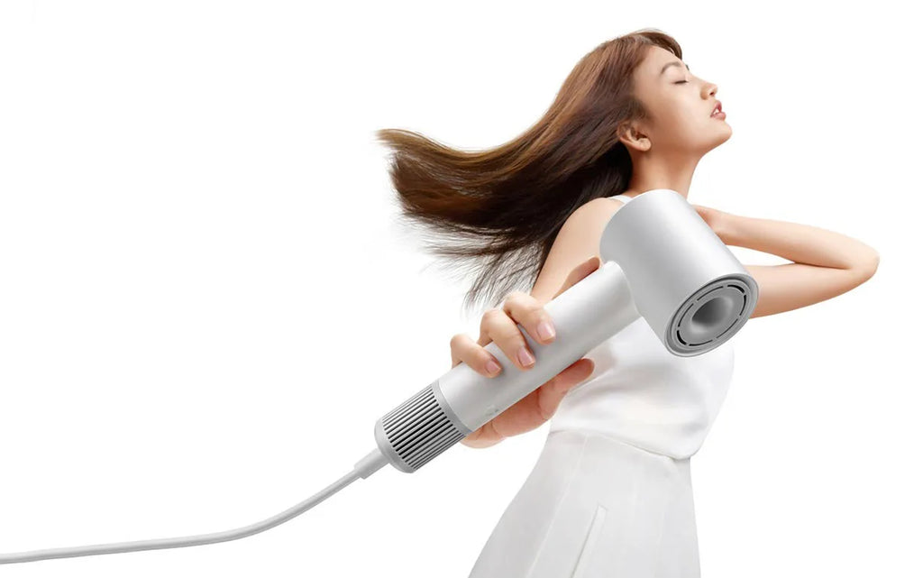 White MIJIA H501 SE high-speed professional hair dryer with powerful negative ion airflow for smooth, fast drying.