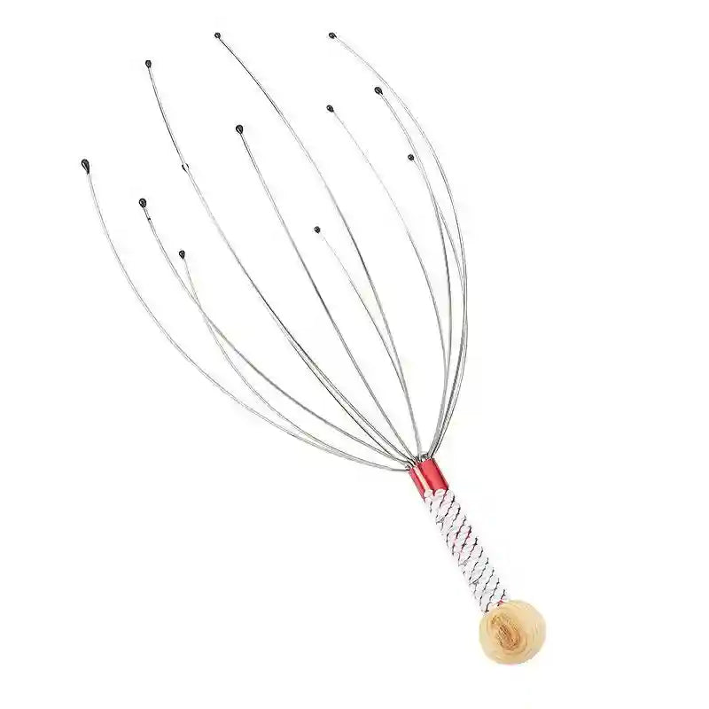 Octopus Head Massager - Stainless Steel Portable Scalp Scratcher Relaxation Treatment Tidesmit