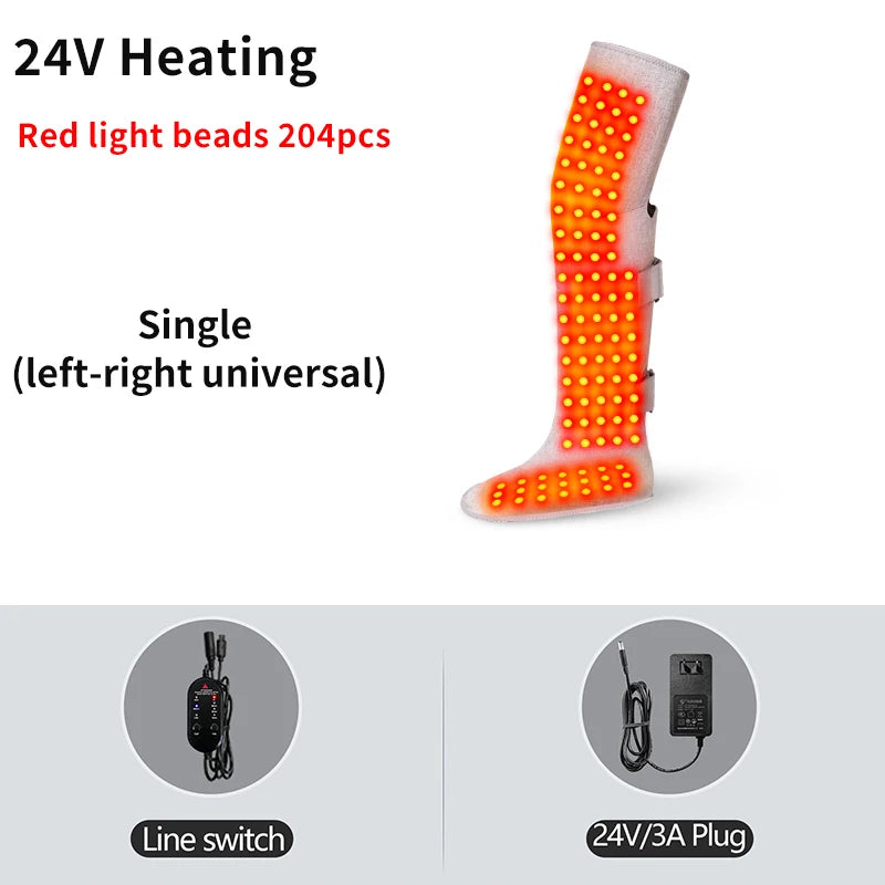 Red Light Therapy Leg Wrap for Knee Pain Relief - EU Tech Wellness Relaxation Treatment 24V-Heating Tidesmit
