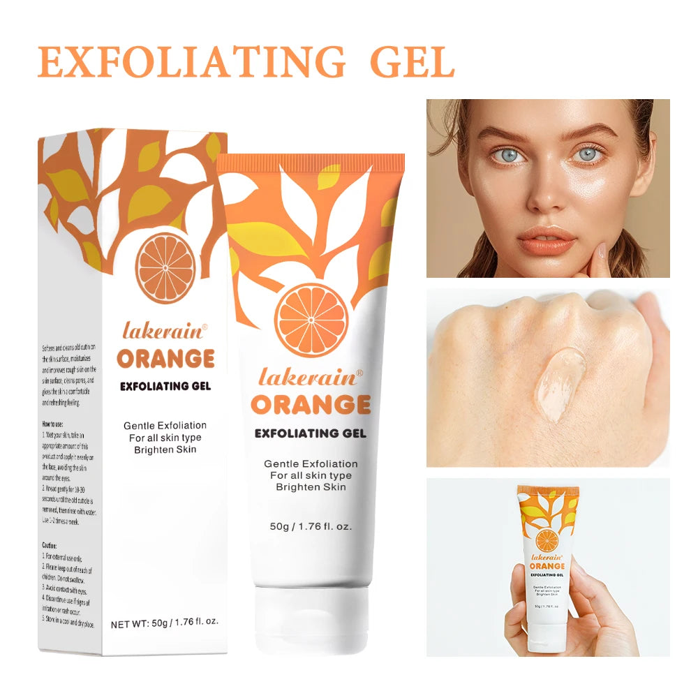 Orange Peeling Gel Body Exfoliator - Natural Deep Cleansing 50g Scrubs Treatments Tidesmit