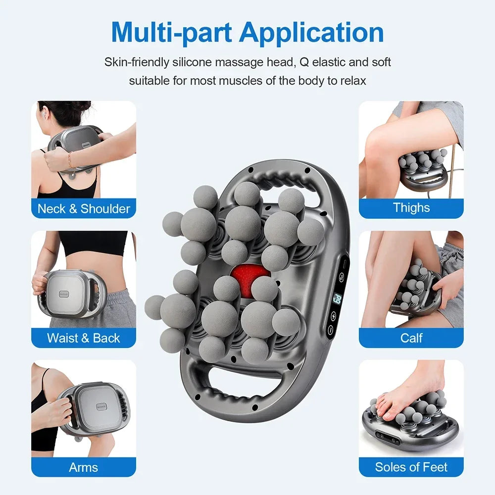 Tidesmit Percussive Therapy Fascia Gun - 24 Heads Deep Tissue Massager Fascia Gun Tidesmit