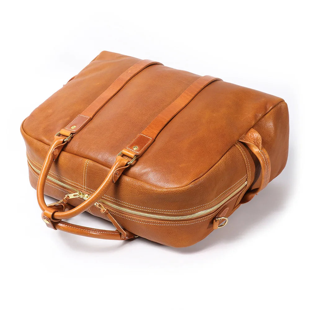 New Original Design Luxury Men's Handbag Genuine Leather 15.6 Laptop Bag Unisex Shoulder Cross Bag Travel Fitness Duffle Bag