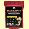 30 Patches 9 In1 Brain Support Transdermal Patches With Ashwagandha Root, Gotu Kola Focus, Memory & Energy Booster