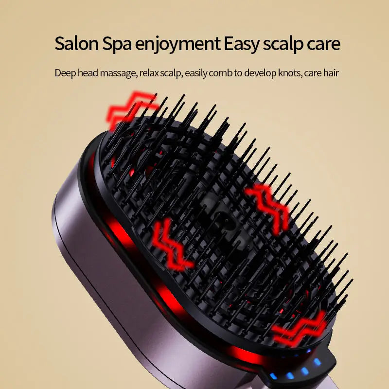 Massage Comb with Hair Oil Applicator | Dolphin Grey | Tidesmit Relaxation Treatment Tidesmit