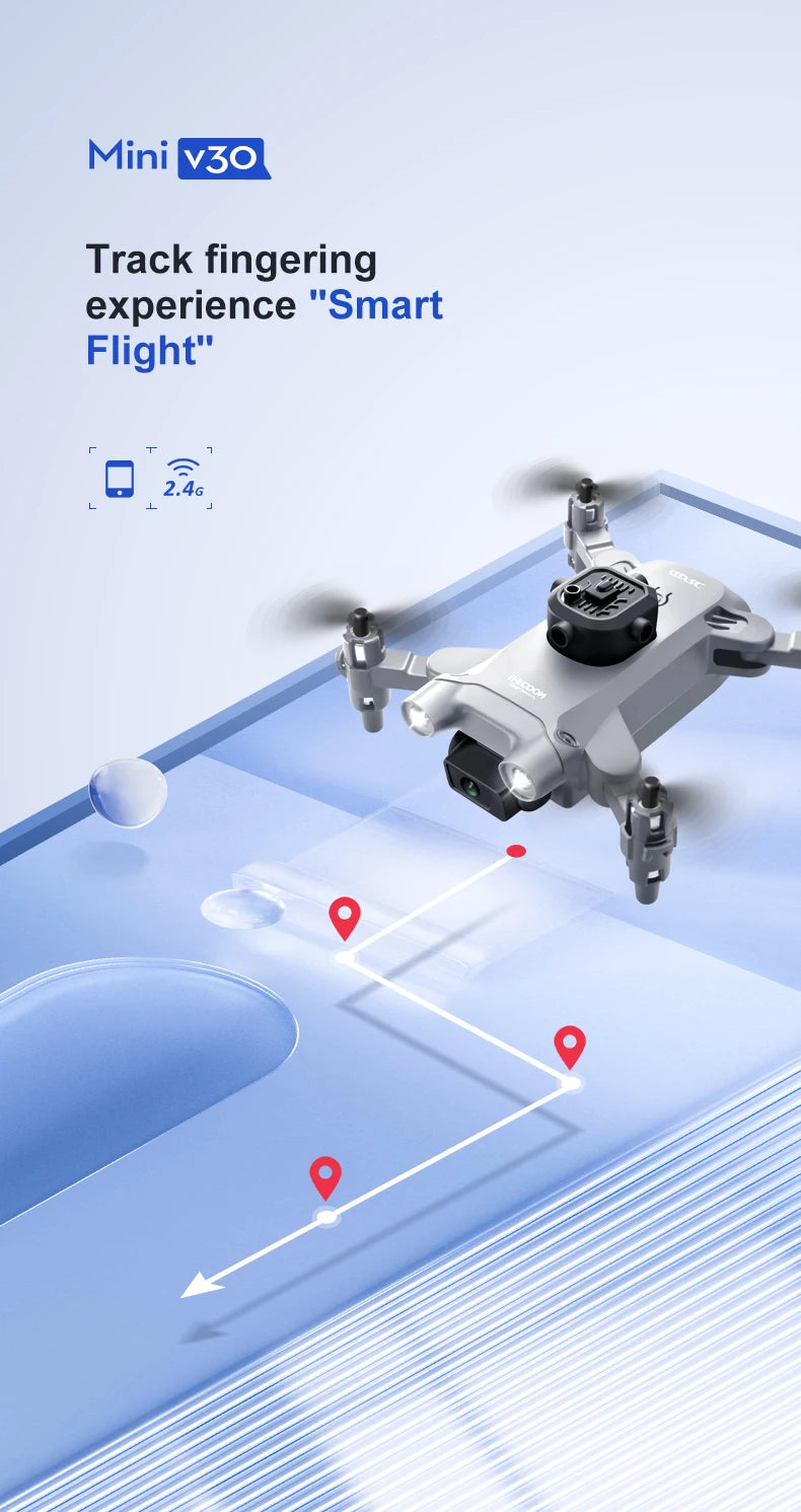 4K Camera Drone with Obstacle Avoidance - Foldable Beginner Quadcopter Tidesmit