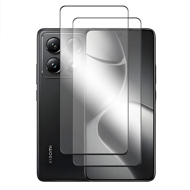 6in1 For Xiaomi 14T Pro Glass For Xiaomi 14T 15T Pro Tempered Glass Full Cover Screen Protector For Xiaomi 14T 15T Lens Film AE Only 2 Front Glass Tidesmit
