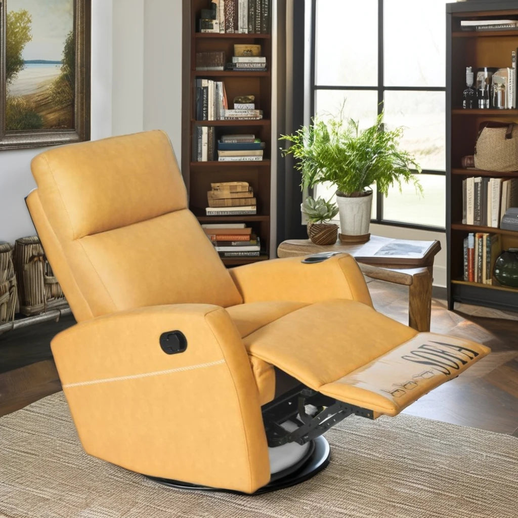 Massage Recliner Power Lift Sofa - Grey or Yellow Faux Leather Massage Chairs Tidesmit