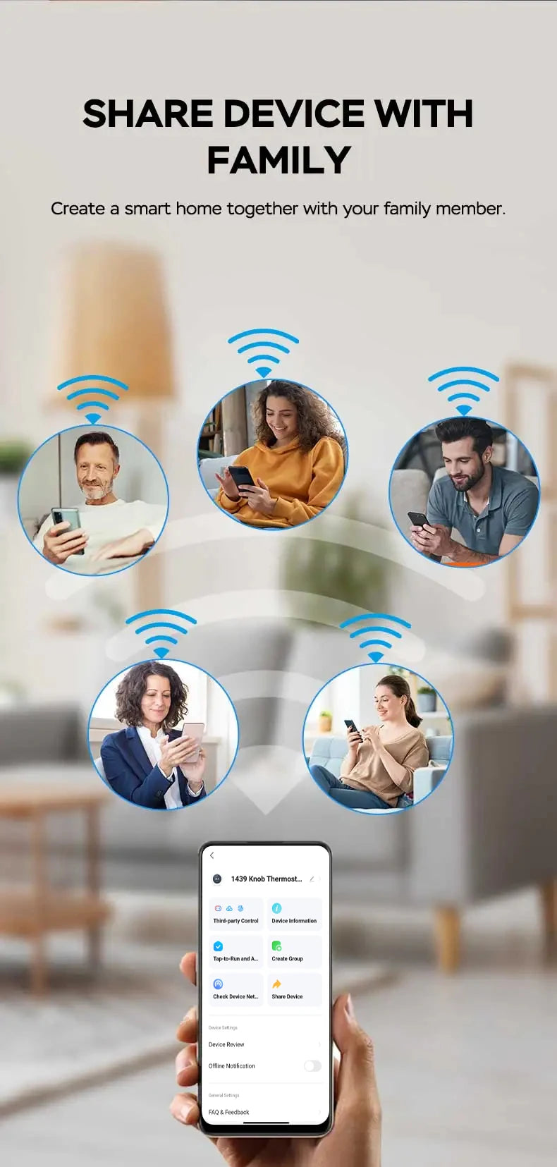 TUYA WiFi Smart Knob Thermostat  Floor Heating Water Gas Boiler Home Room Programmable Temperature Controller Alexa Google Home
