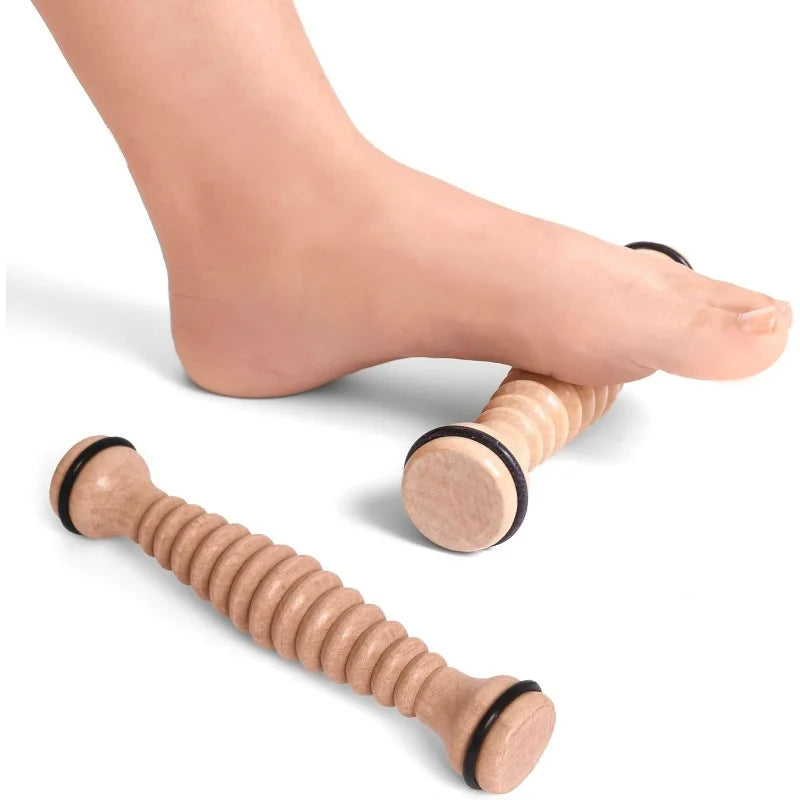 Wooden Foot Massager Roller - Natural Wood Muscle Relief Therapy Body Shaping Massage Equipment Tidesmit