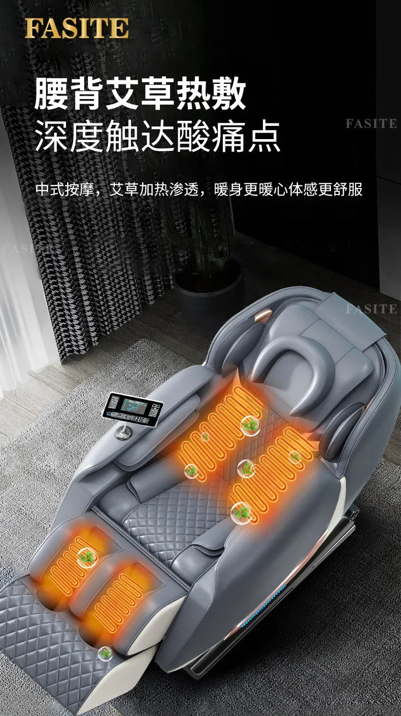 Massage Chair Recliner: Tibetan Blue Electric Sofa for Muscle Relief Massage Chairs Tidesmit