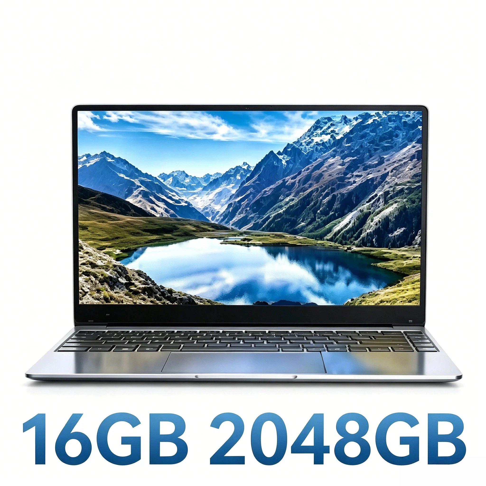 15.6 Inch Intel N3700 NEW Laptop 16GB RAM 2TB SSD Windows 11 Ultra Slim Notebook Gamer 1920x1080 Office Study PC Max Ultra Plus