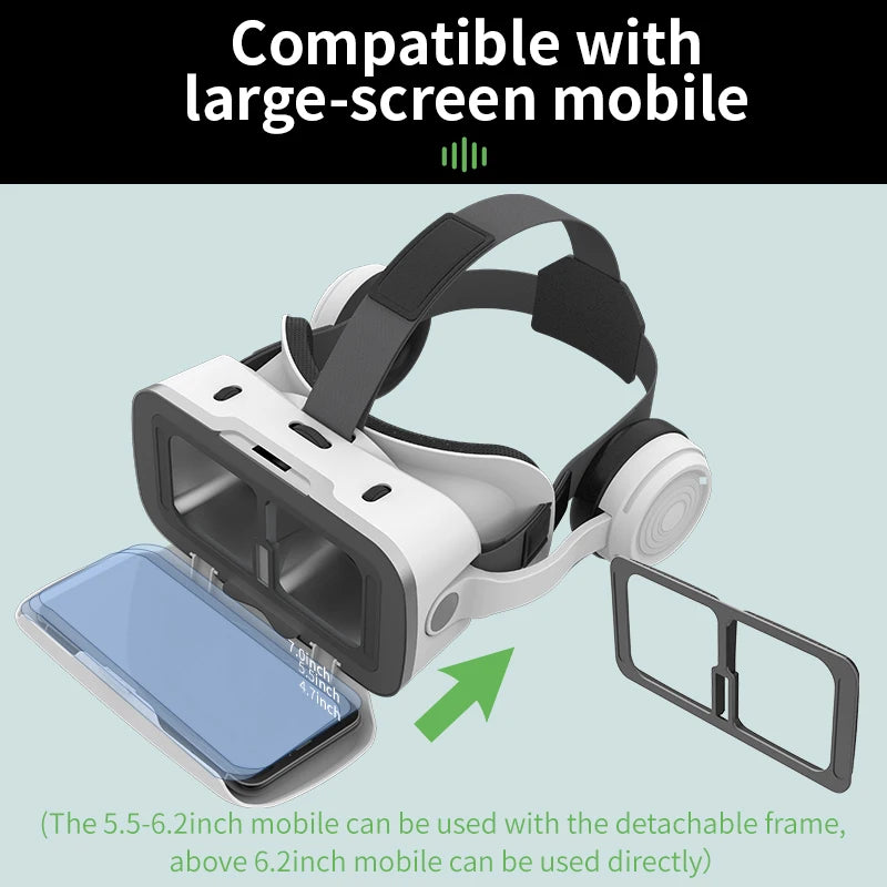 Tidesmit VR Headset for 4.7-7 Inch Smartphones - 3D Cinema Experience Tidesmit