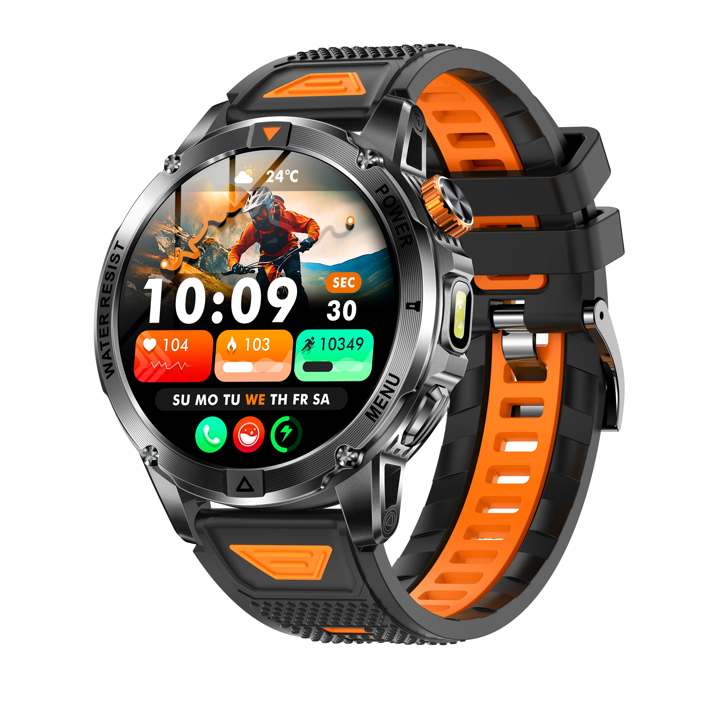 YLL-AK93 Outdoor Sport for Smart Watch Fitness Tracker Sleep Tracker IP67 Waterproof Heart Rate Monitor AMOLED Screen