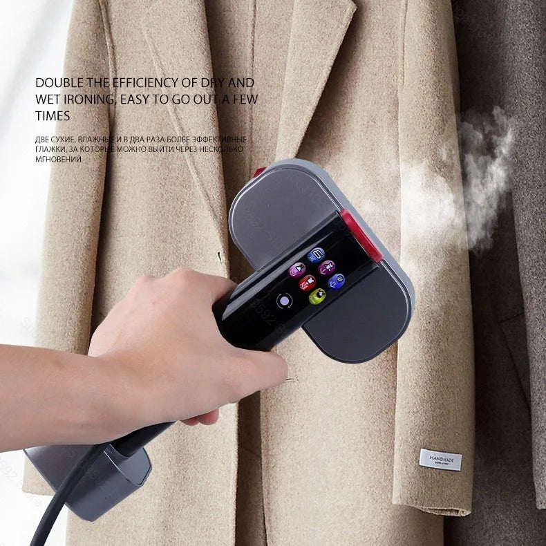 Tidesmit portable mini handheld garment steamer for clothes featuring fast heating technology for travel and home use
