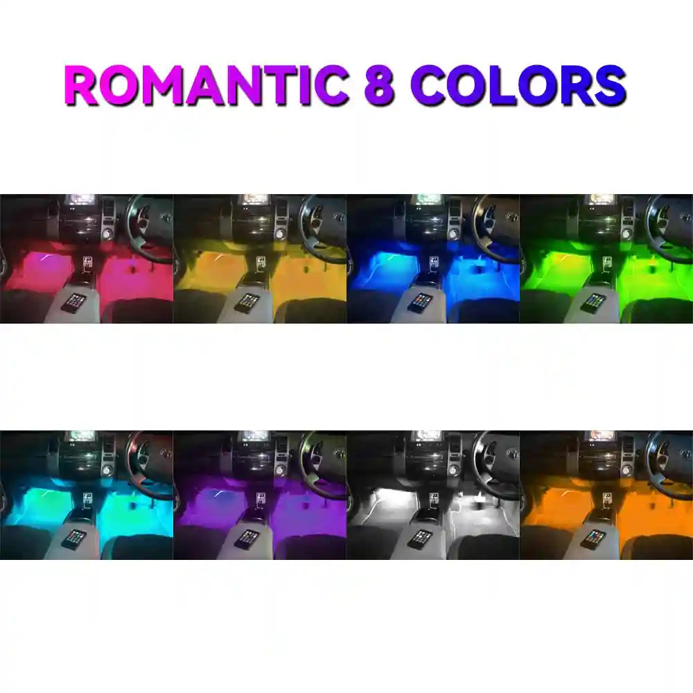 Tidesmit Car Interior LED Ambient Lights - App Controlled RGB USB Lighting Tidesmit