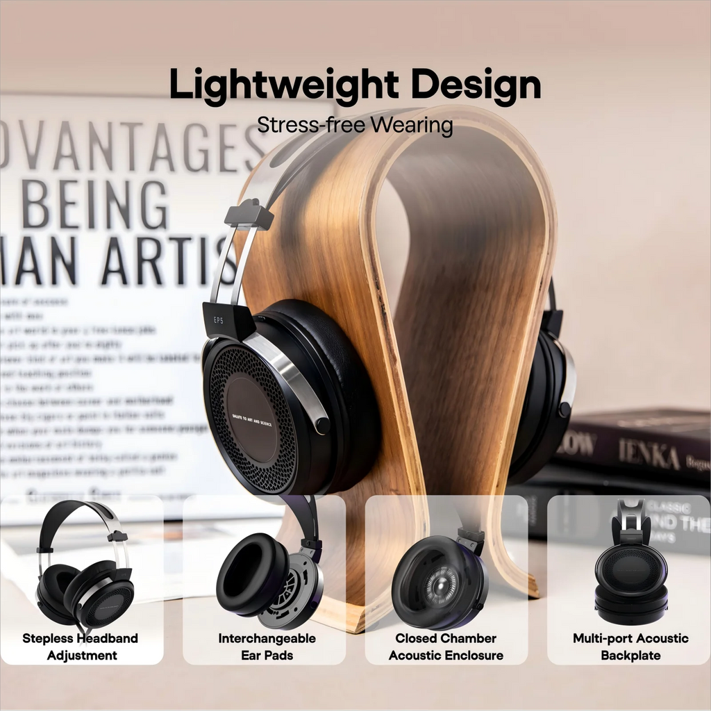 SIMGOT EP5 Wireless Headphones with 50mm Dynamic Driver & Low Latency Audio Tidesmit