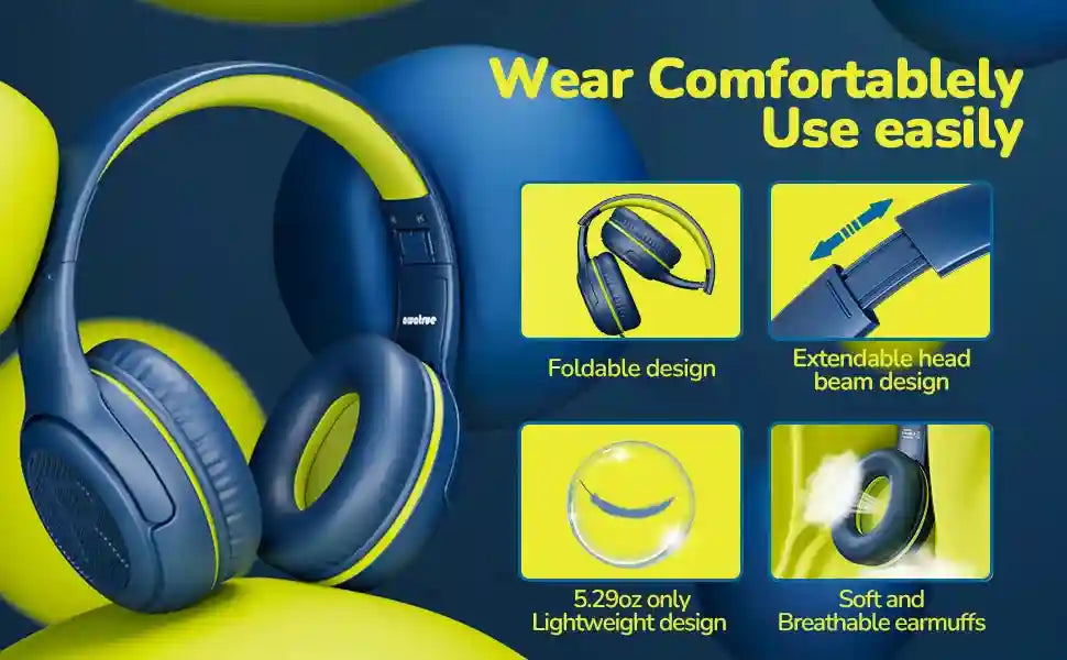 Gaming Headset with Microphone: Stereo Over-Ear Audio for Pro Gamers Tidesmit