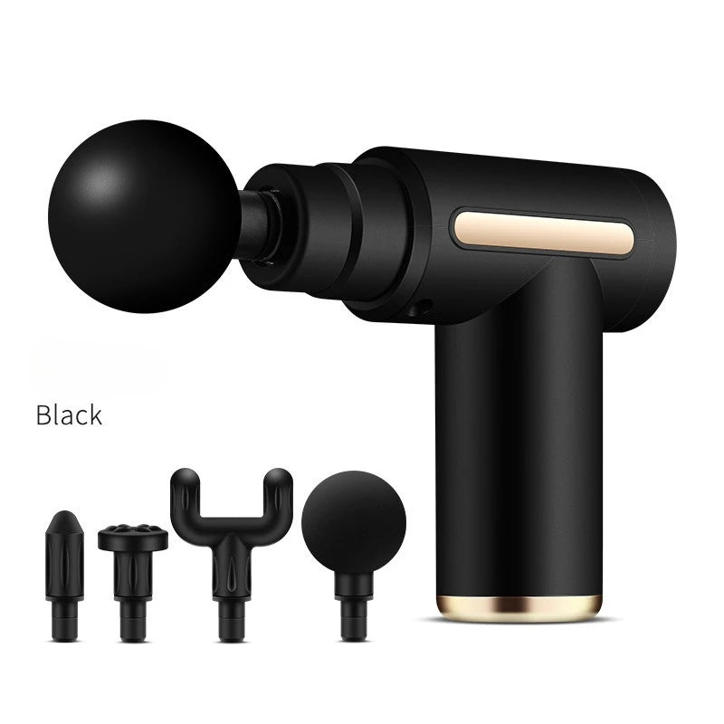 Tidesmit Muscle Massage Gun: Deep Tissue Percussive Therapy Device Fascia Gun 4 black heads China Mainland Tidesmit
