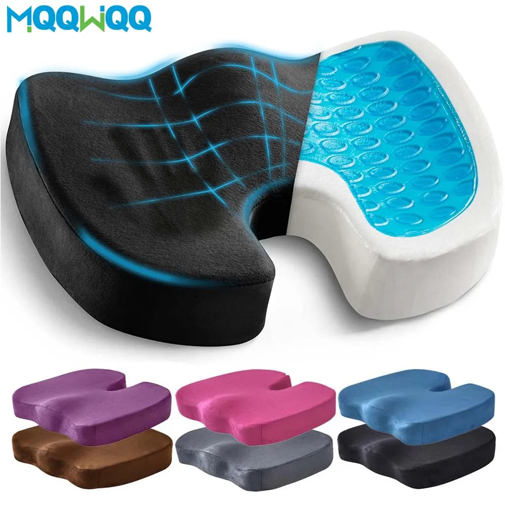 Gel Seat Cushion for Office Chair - Ergonomic Orthopedic Tidesmit Massage Cushion Tidesmit