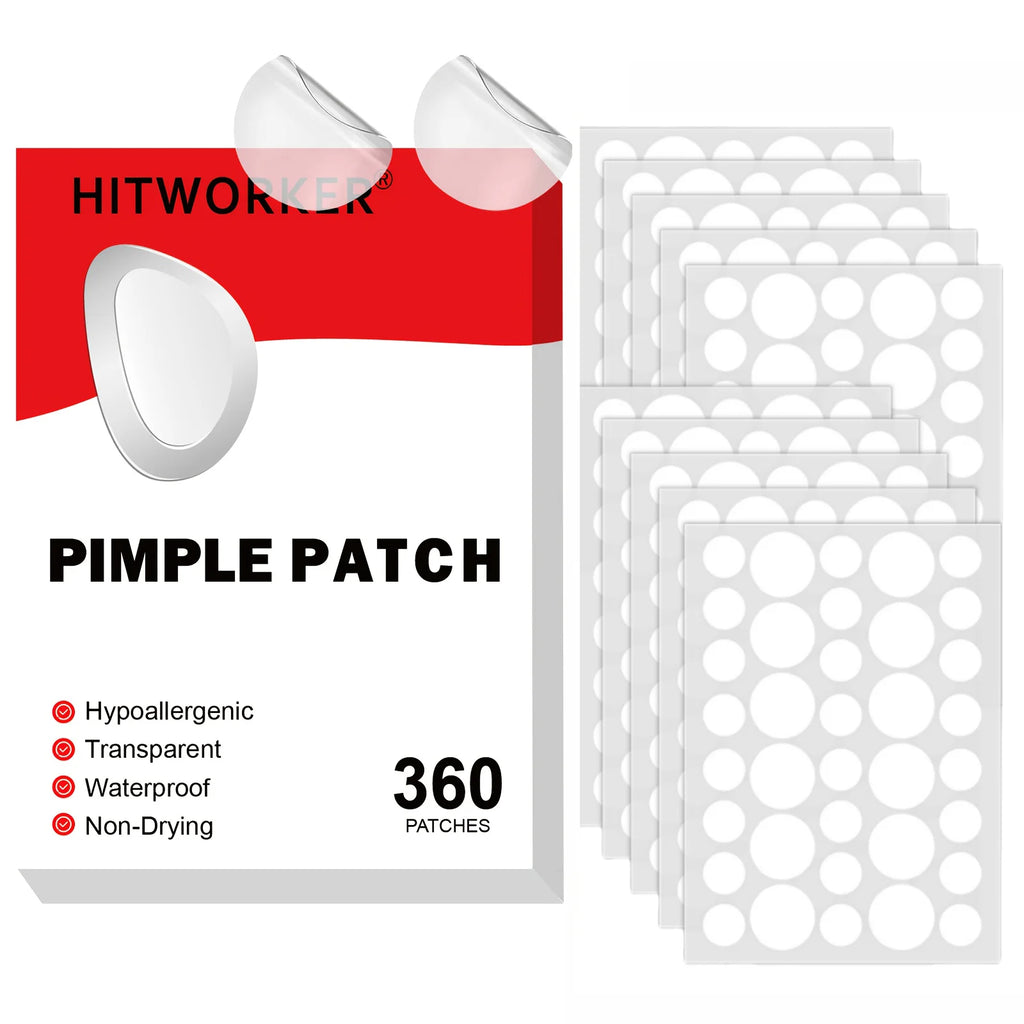 360counts hydrocolloid acne patch, acne patch covers pimples and spots, a fast and gentle skincare product