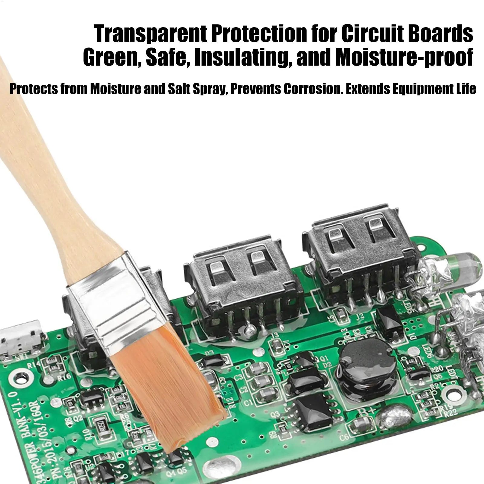 Electronic Waterproof Coating 100ml Clear Conformal Coating  Protective Paint for Circuit Board Automotive Electronics Repair