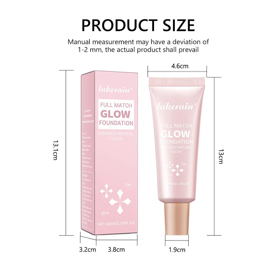 Tidesmit Glowing Foundation liquid highlighter with moisturizing lightweight finish for radiant face makeup