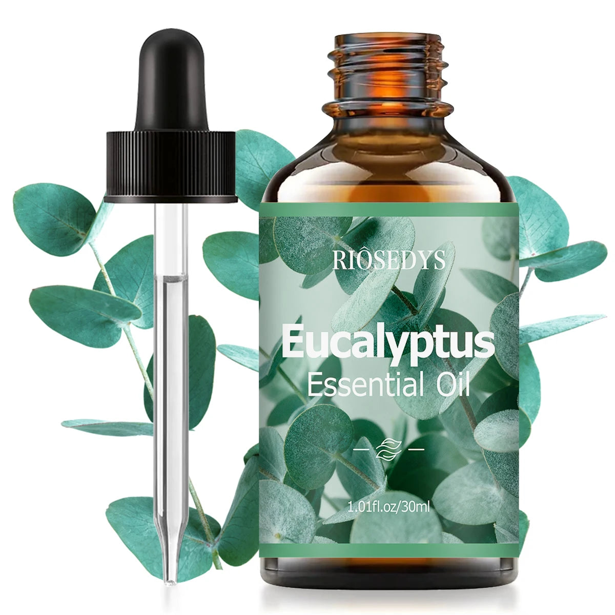 Eucalyptus essential oil, a botanical fragrance, nourishes hair and provides body massage care; suitable for all seasons.