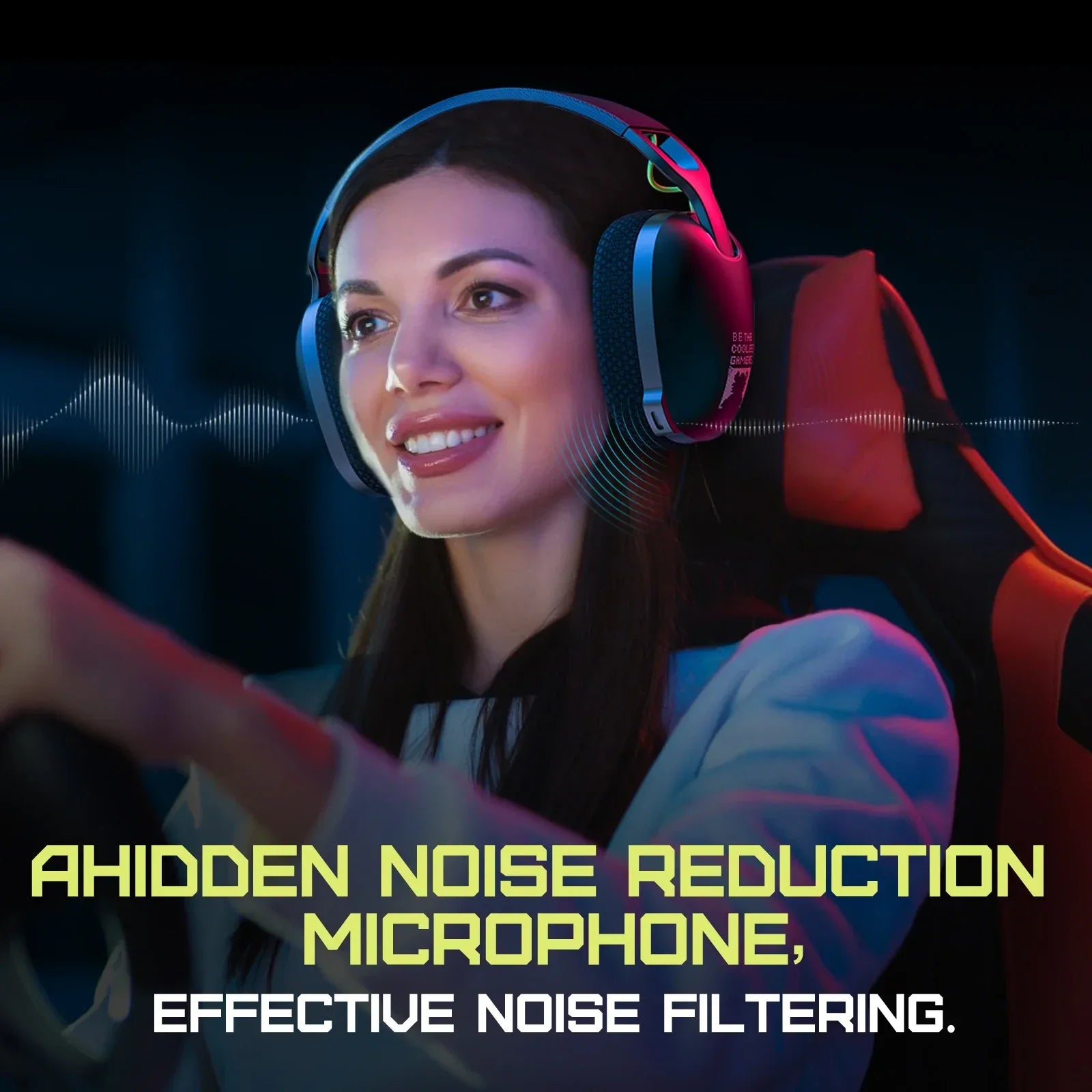 Wireless Gaming Headset 2.4GHz USB Mic B2 Series by Tidesmit Tidesmit
