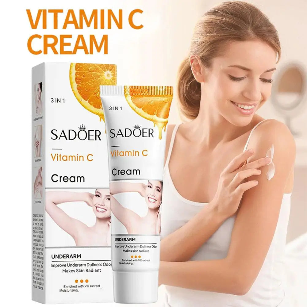 50g VC Underarm Whitening Cream Niacinamide Body Lotion Moisturizing Hydrating Dry Skin Repair Brightening for women body care