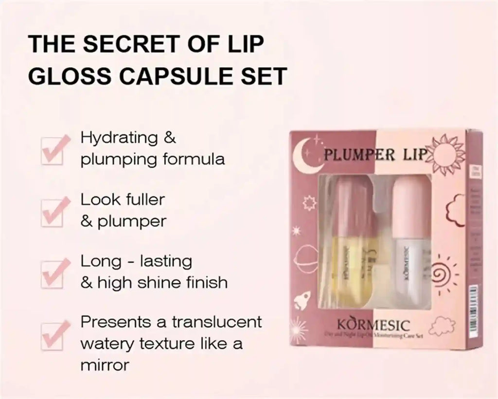 Lip Plumper Serum Instant Volume Hydrating Gloss - 8ml Cruelty-Free Lip Care Tidesmit