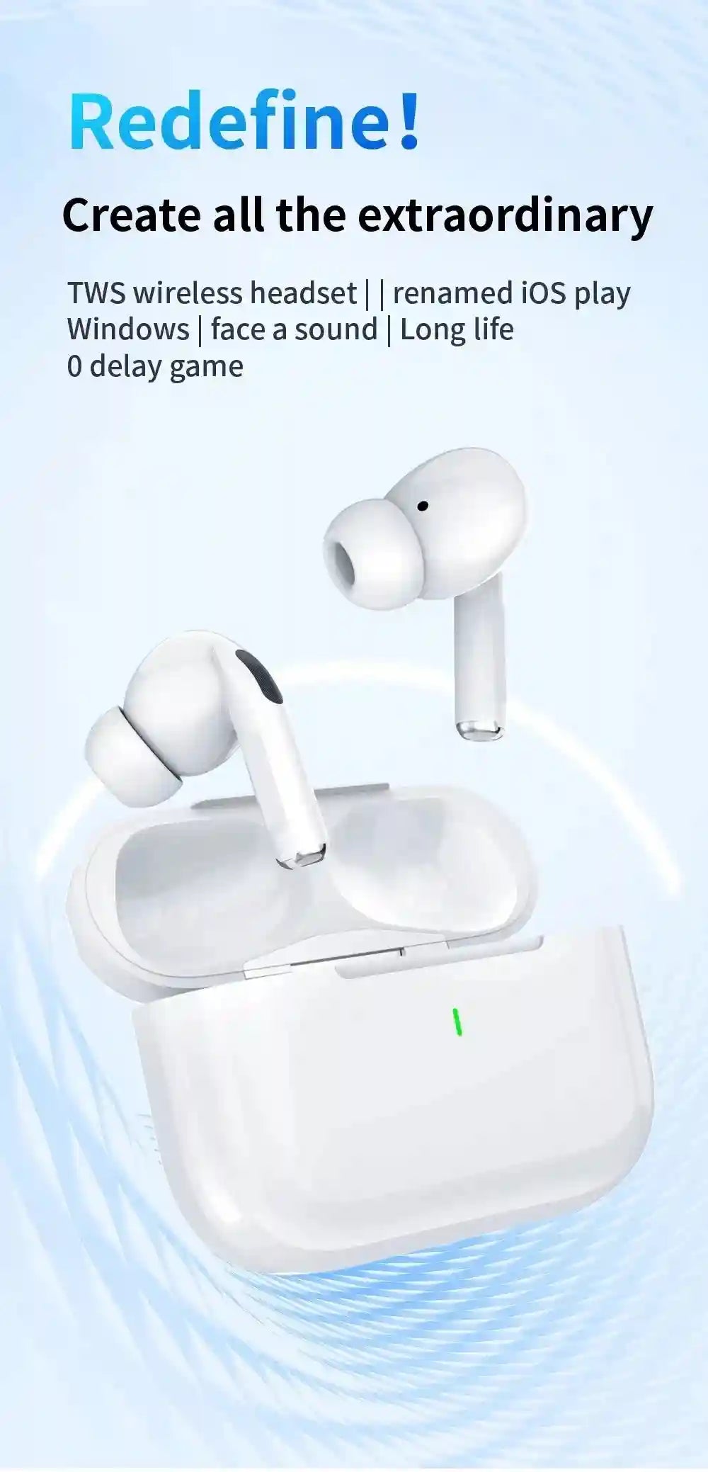Tidesmit Wireless Bluetooth Earbuds with Active Noise Cancellation (ANC) Tidesmit