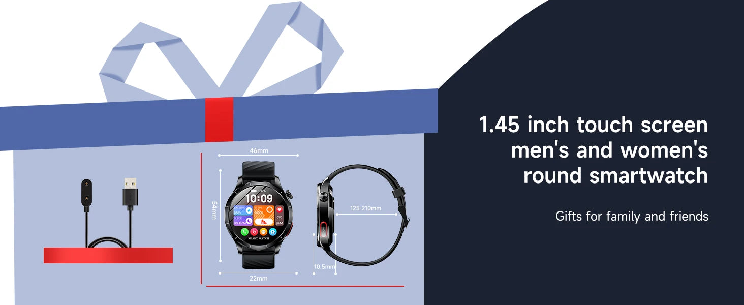Marsyu AI-GPT Nursing Grade Health Smart Watch Body Fat Uric Acid ECG+PPG Body Fat BP HD Call Sports Smart Watch For Men Women