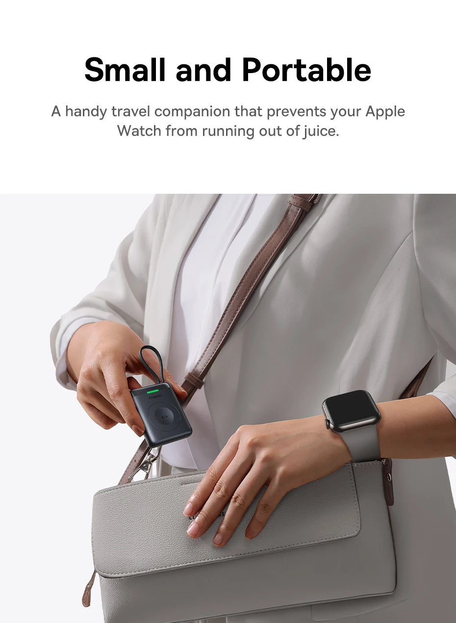Magnetic Wireless Charger for Apple Watch - Fast USB-C Cable Tidesmit
