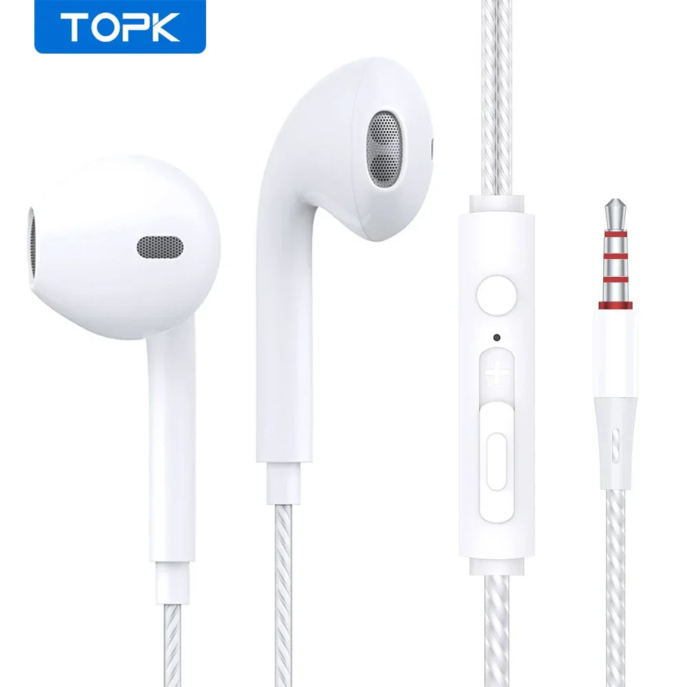 Wired In-Ear Headphones with Mic HiFi Sound by Tidesmit Tidesmit