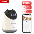 Lenovo 8MP 5G Wifi Indoor Security Camera HD IP Cam Color Night Vision Two-Way Audio PTZ 360° Home Surveillance Baby Monitor