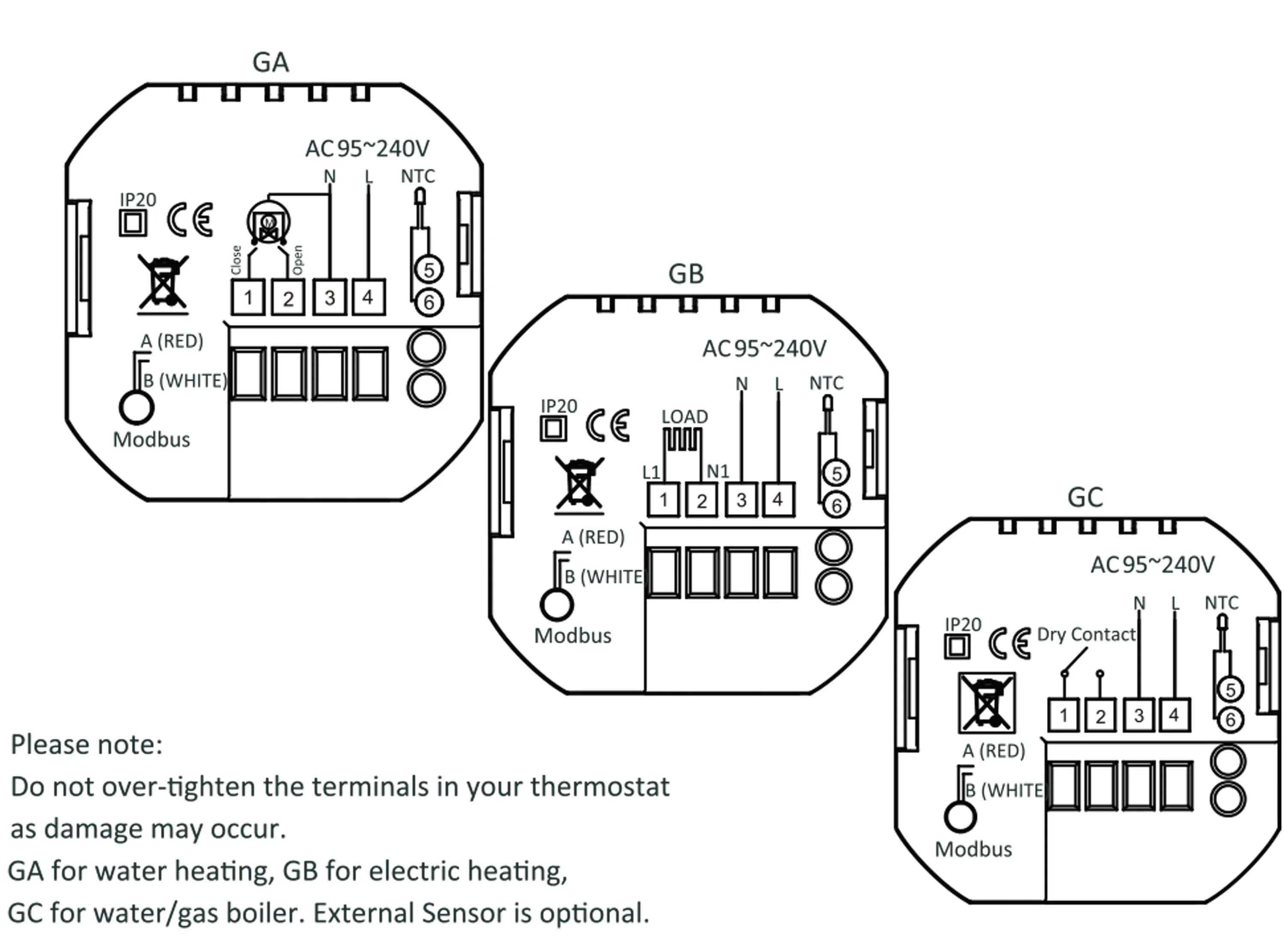 TUYA Smart Touch ZIGBEE&WIFI Thermostat LCD Screen Water Heating Electirc Floor Heating Water Gas Boiler Temperature Controller