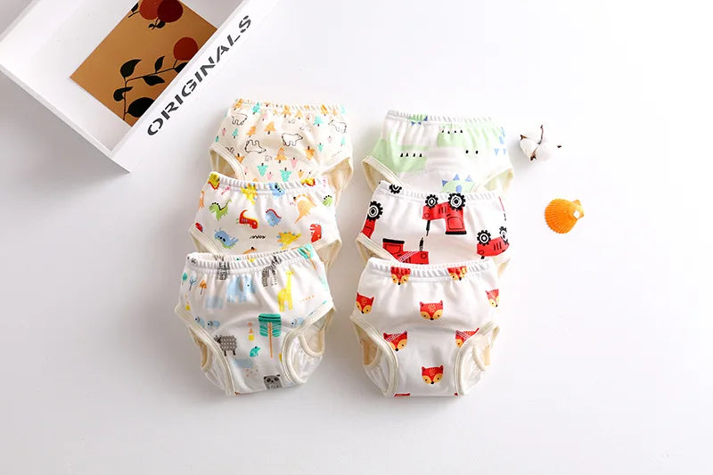 New Baby Wing Diaper Cotton Baby Waterproof Reusable Training Pants Infant Shorts Nappies Panties Nappy Changing Underwear Cloth