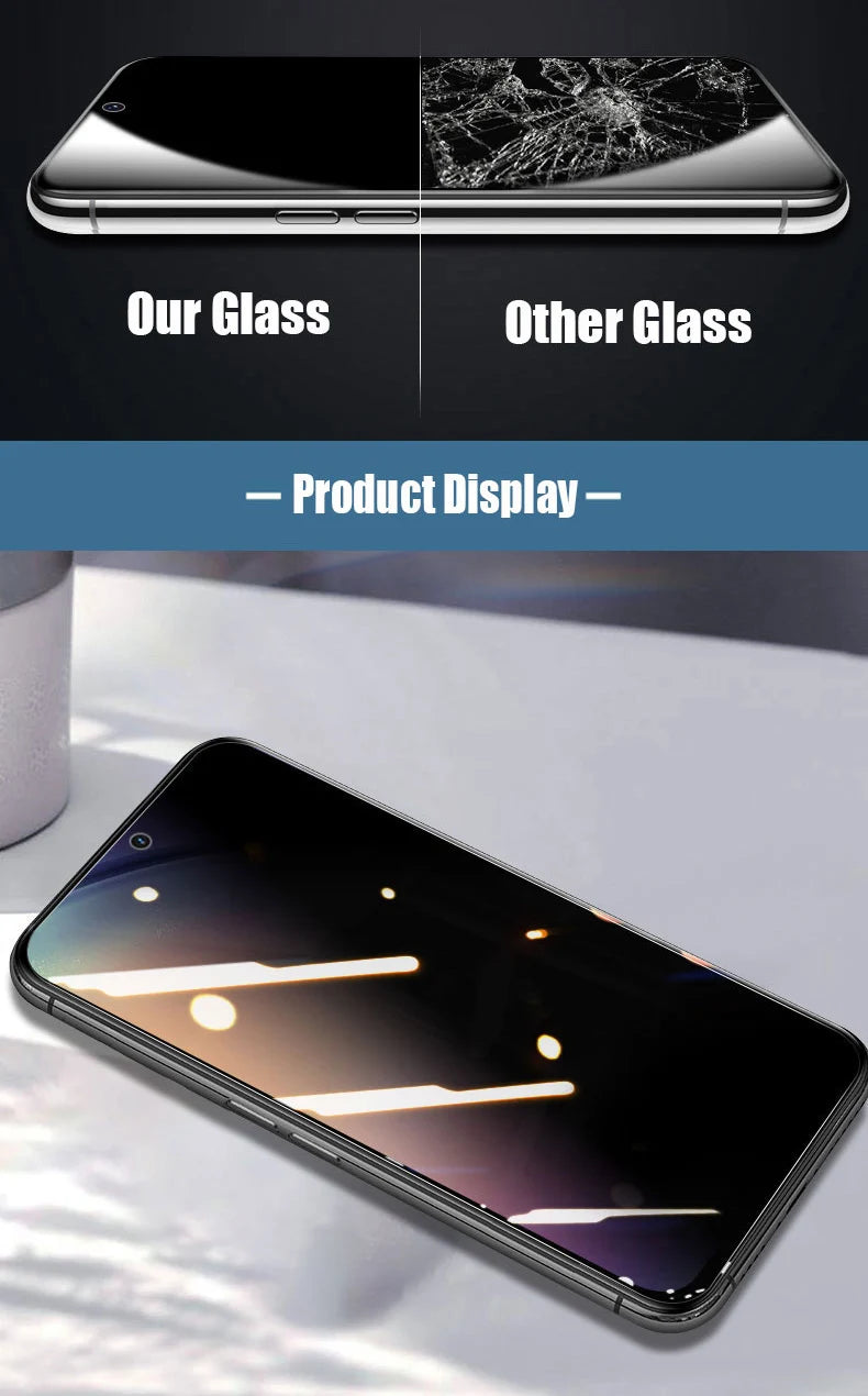 2Pcs Privacy Screen Protector for Samsung Galaxy A52 A53 A13 A52S A32 A02S A03S A12 A72 A22 A33 A73 5G Anti-spy Tempered Glass AE Tidesmit