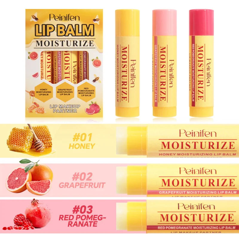 Natural Lip Balm Set - Deep Hydrating Plant-Based Lip Care Lip Care Tidesmit