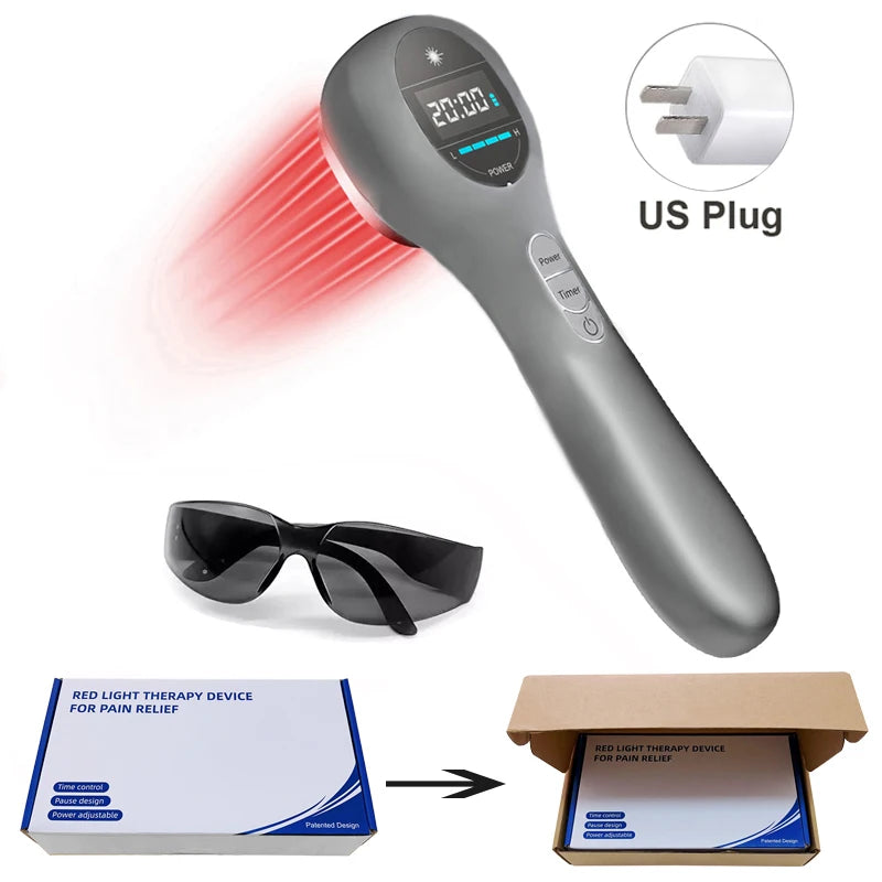 Hand-held Physical Treatment LllT Low-level Infrared Red Light Cold Laser Therapy Device For Relieve Neck Back Arthritis Pain