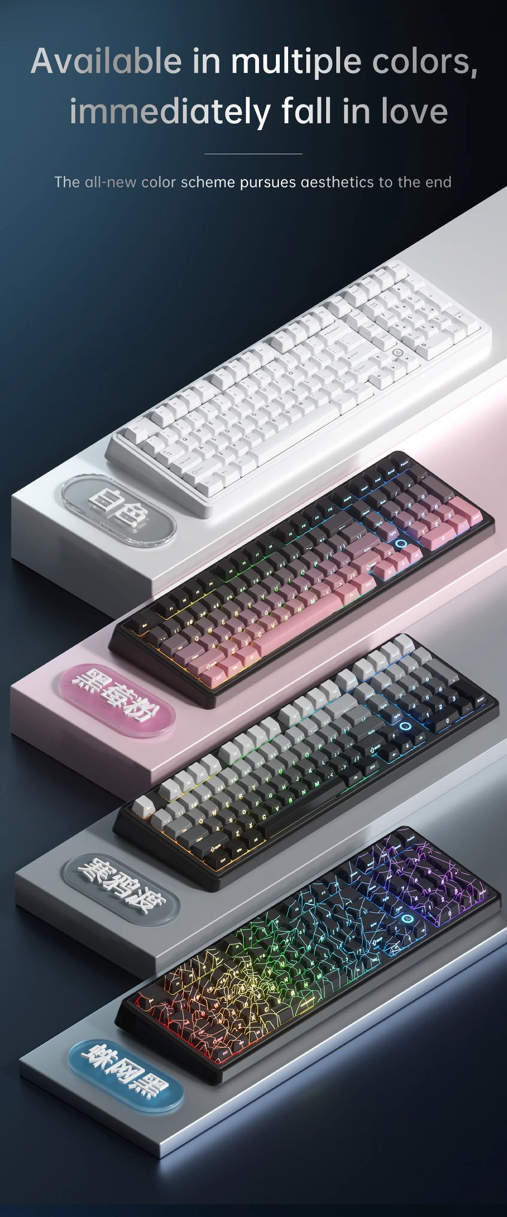 AJAZZ AK980 MAX HE 8K - New Magnetic Switch Type-C - Wired Only - Computer Gaming Keyboard Upgrade Gasket Mechanical Keyboard