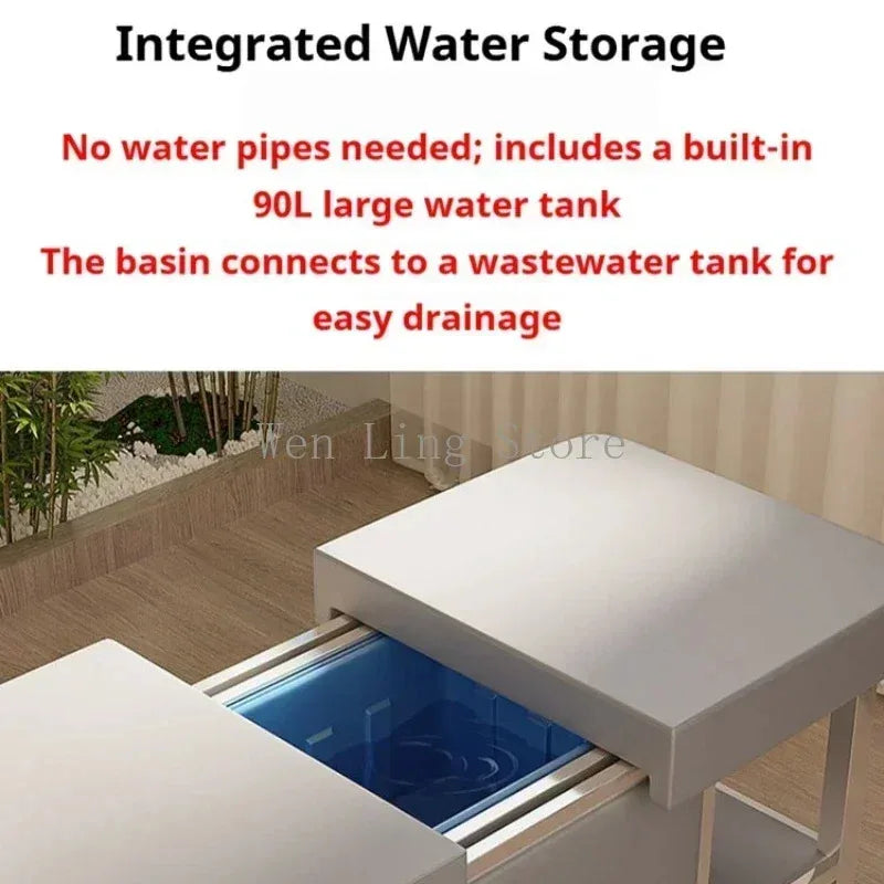 Thai Massage Table with Integrated Shampoo Basin and Water System Massage Chairs Tidesmit