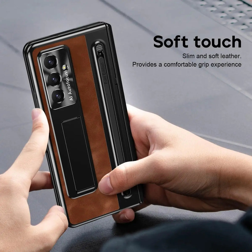 Samsung Galaxy Z Fold 7 Case with S Pen Holder and Kickstand Tidesmit
