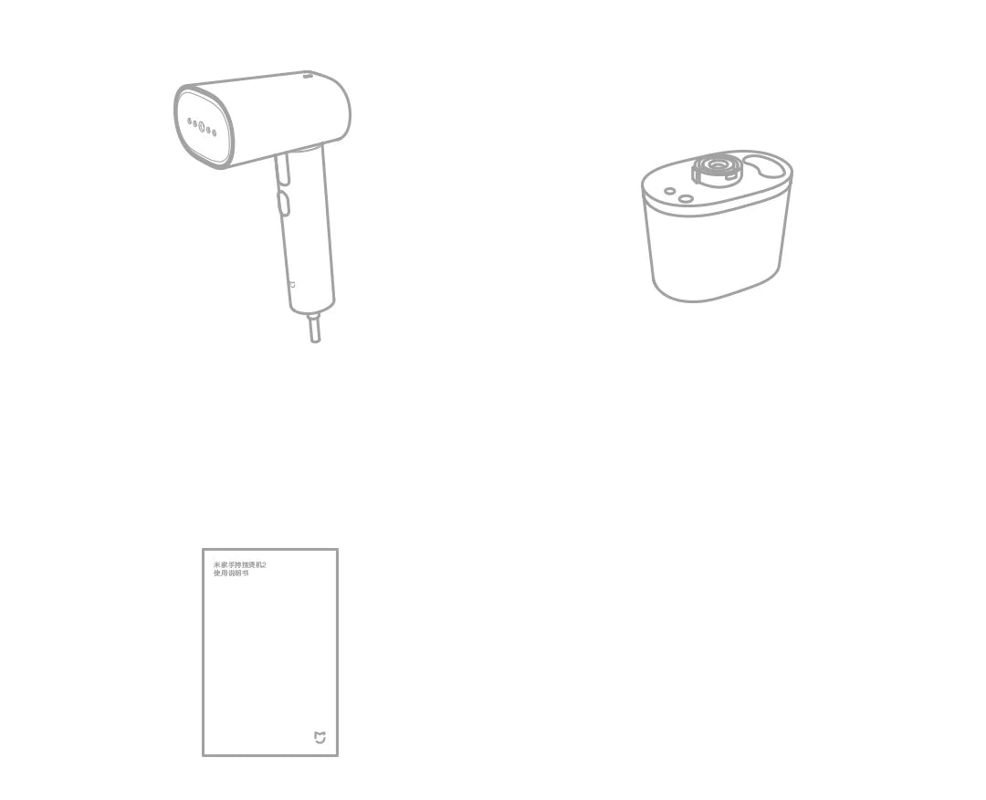 Tidesmit MIJIA Handheld Garment Steamer 2 showing foldable design for portable steaming and mite removal efficiency