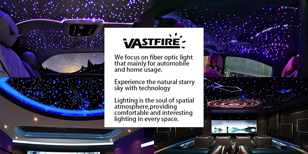 Car Starry Sky Light Kit 16W RGB - DIY Fiber Optic Ceiling Lamp Tidesmit