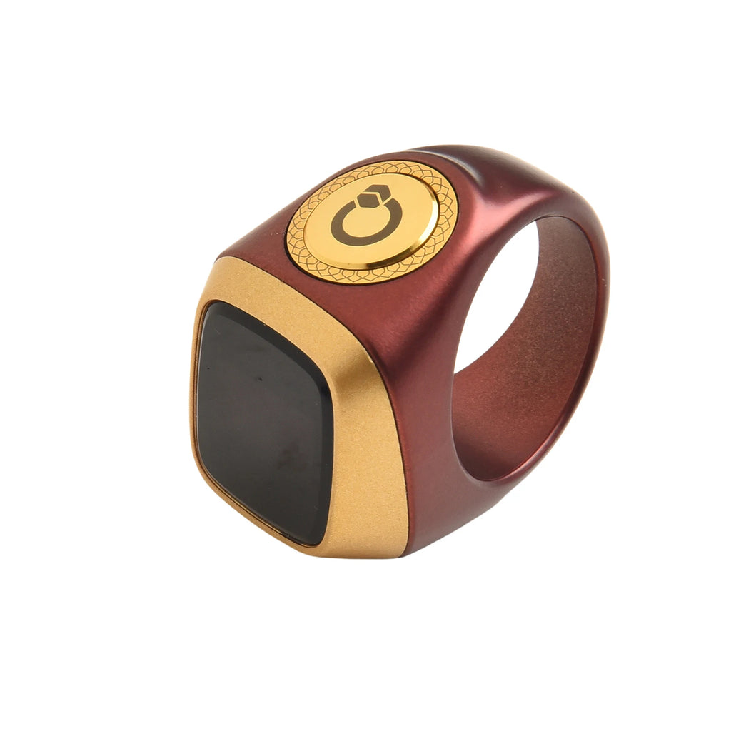 Smart Zikr Ring With Digital Counter, Vibration Alerts, and Health Tracking Tidesmit
