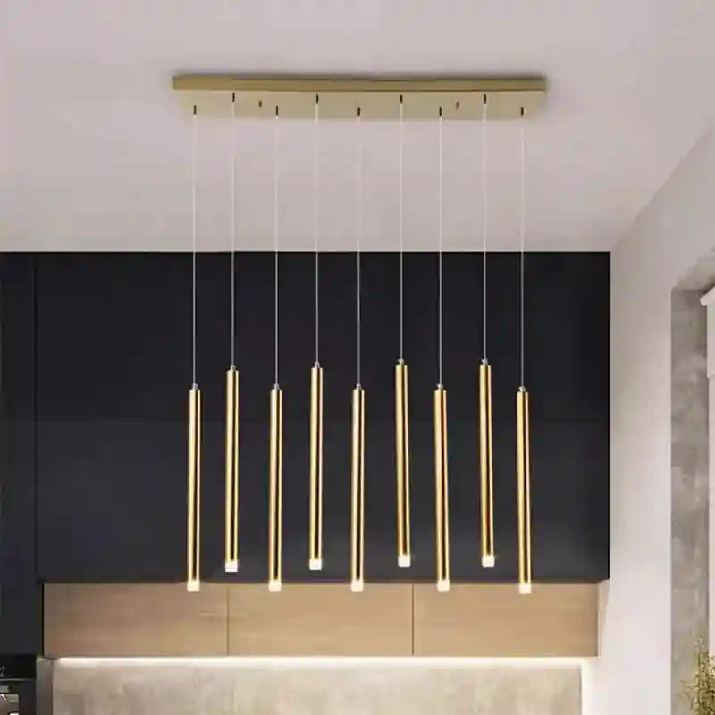 Crystal Stair LED Ring Light | Modern Dimmable Hanging Chandelier Tidesmit