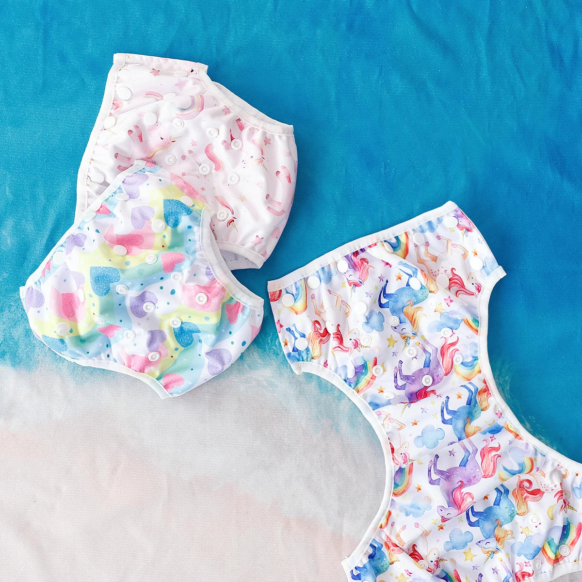 3Pcs/Set Baby Swim Diapers Reuseable Washable & Adjustable for Swimming Lesson & Baby Shower Gifts Cloth Diapers Pool Pant