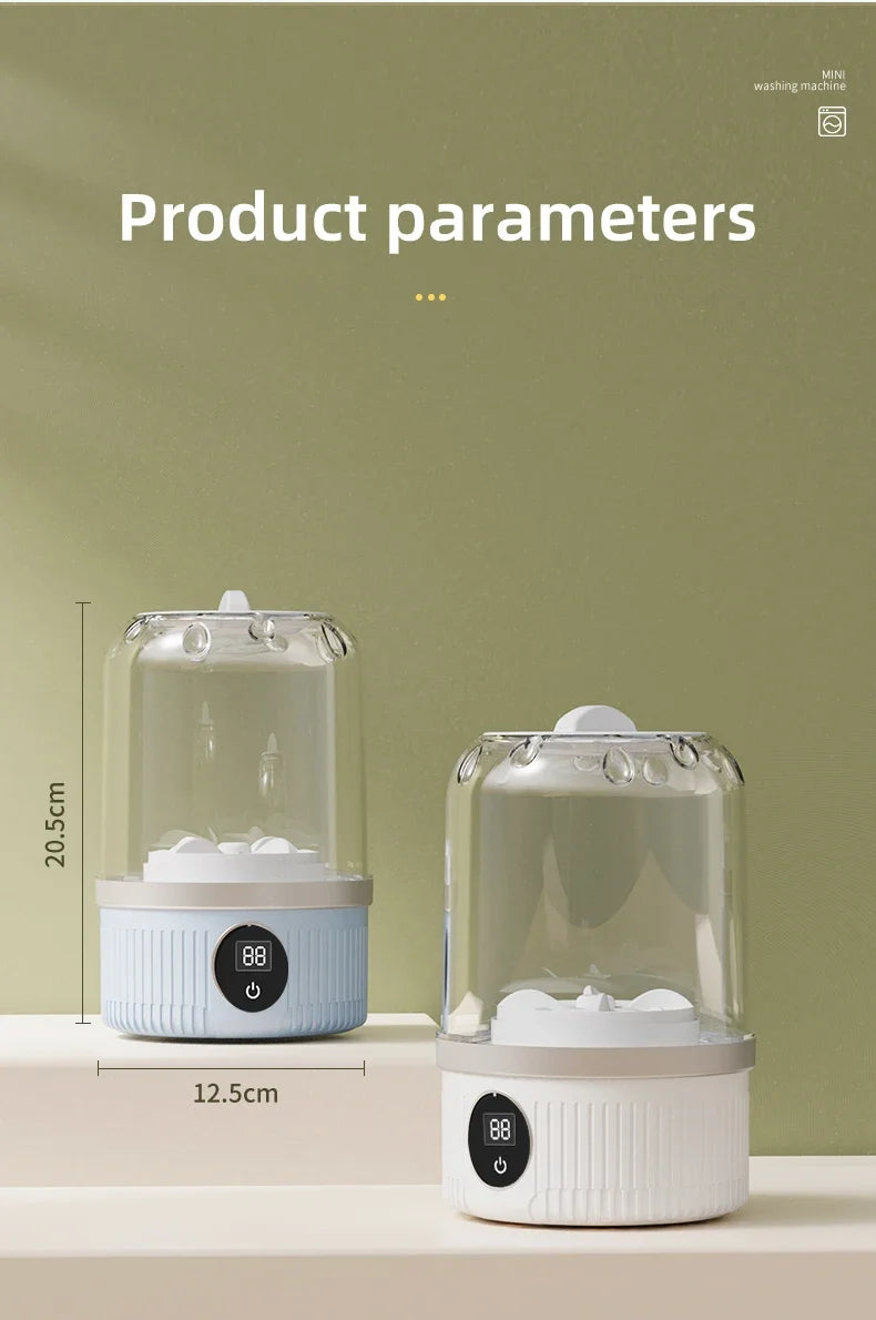 Tidesmit portable electric washing cup for underwear, socks, and pet clothes, 27th view of compact laundry device